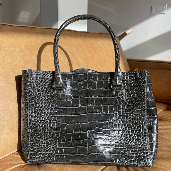 Kate Spade Bag - croc embossed Dark Green - Picture 4 of 4